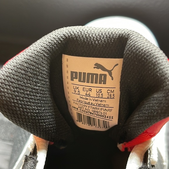 🆕 PUMA Cell Surin 2 Sneakers (White, Red, Black) 10.5 US - NWOB - Picture 5 of 7